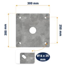 Single counterplate base