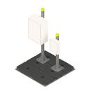 Free-standing support TD + mini TD mast Ø88.9 - QP max 98,0