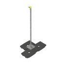 Free standing GPS antenna mount height 1500