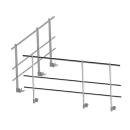 Option garde-corps en aluminium pour MATLITE configuration en L